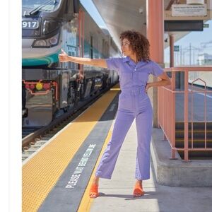 Big Bud Press Faded Grape S/S Jumpsuit M